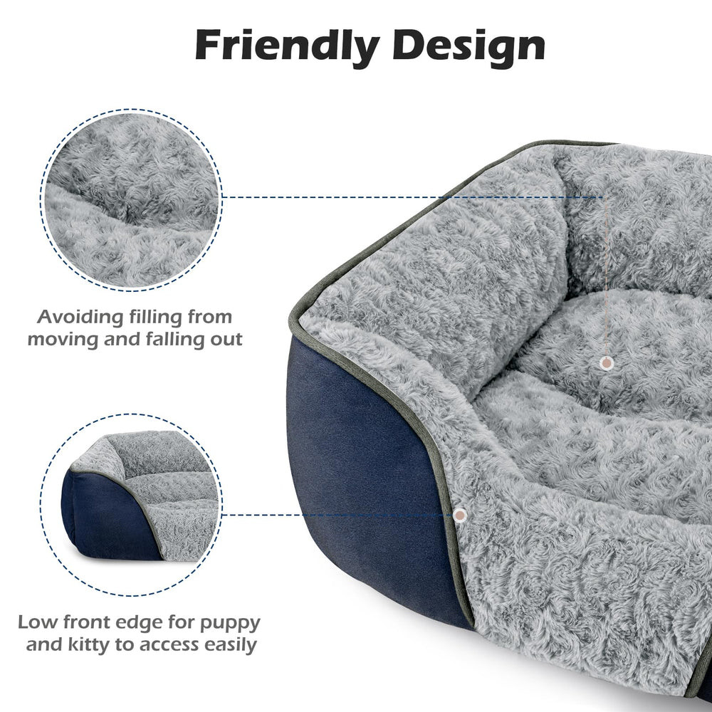 INVENHO anti-slip bottom keeps bed in place on slick floors