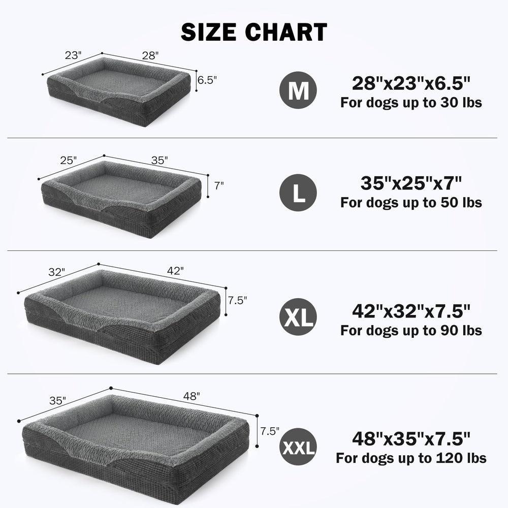 INVENHO size XL to XXL options accommodate dogs up to 120 pounds.