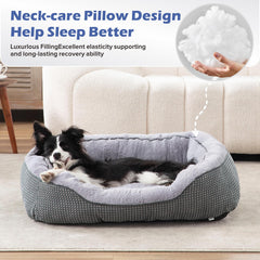 INVENHO Dog Bed washable cover simplifies cleaning and care.