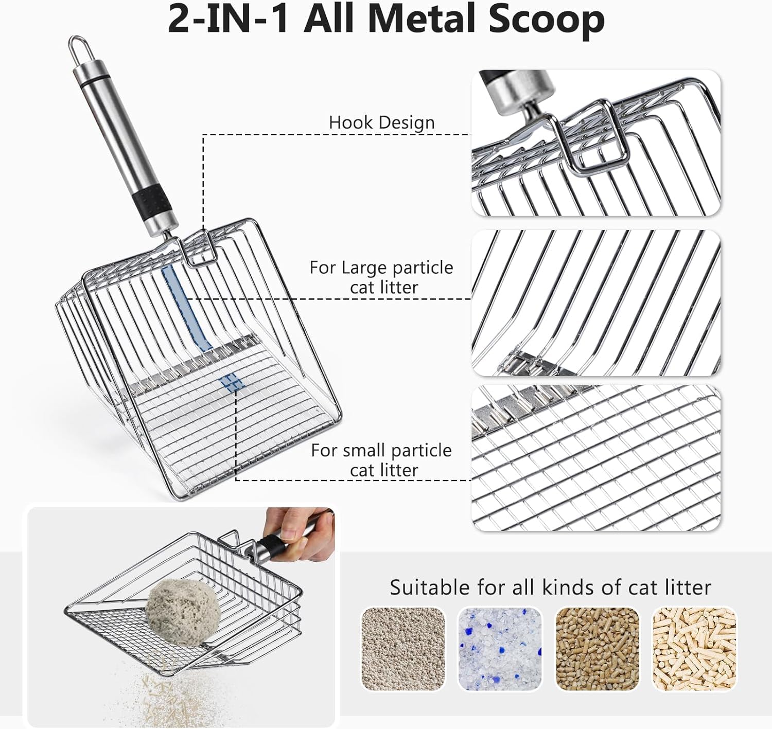 INVENHO double-layer cat litter mat aids cleanup