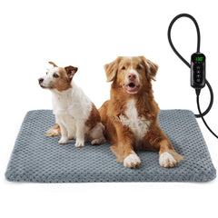 INVENHO extra large pet heating pad front view helps pets warm during cold naps.