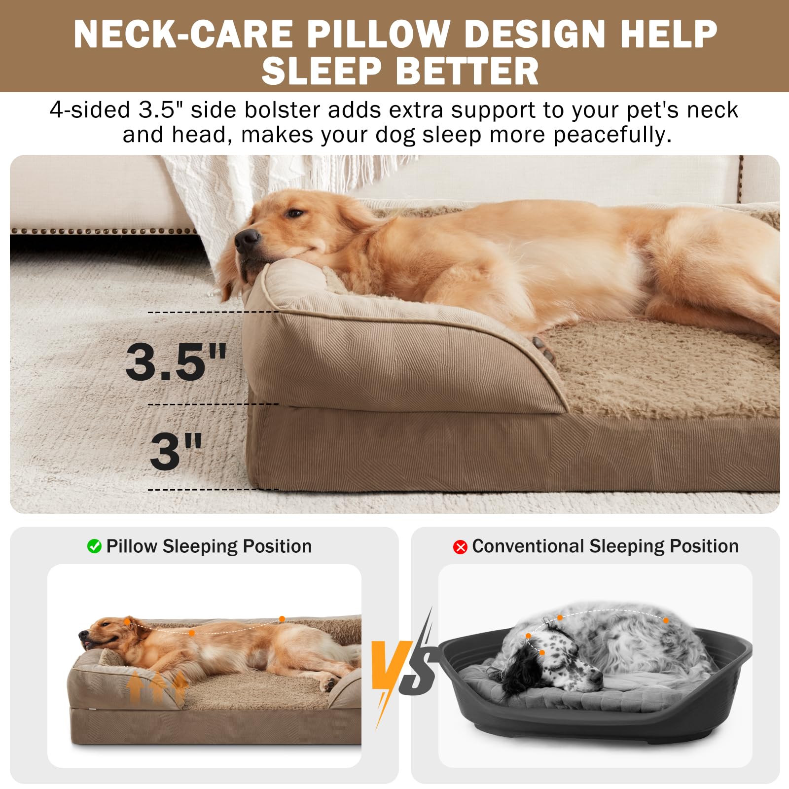 INVENHO fence-like chaise design creates a secure resting space for dogs.