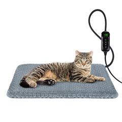 INVENHO heated pad main view shows cozy warmth for cats and dogs.