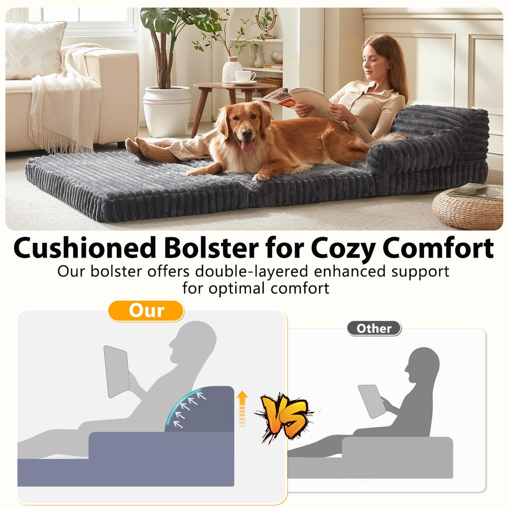 INVENHO human dog bed removable cover allows easy maintenance and quick cleaning