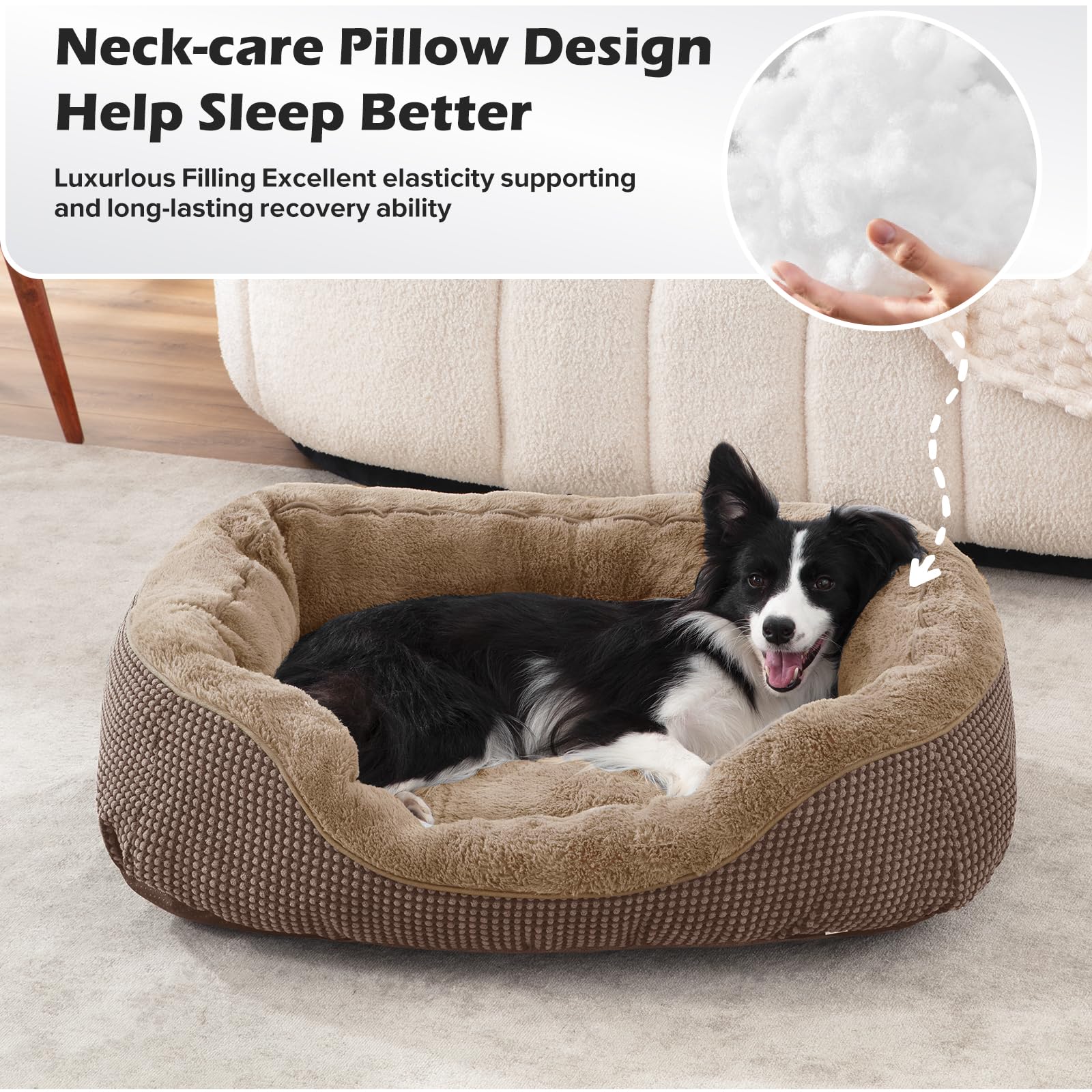 INVENHO bed with anti-slip bottom stays in place during play