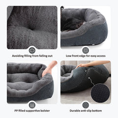 INVENHO large dog bed anti-slip bottom keeps the bed stable