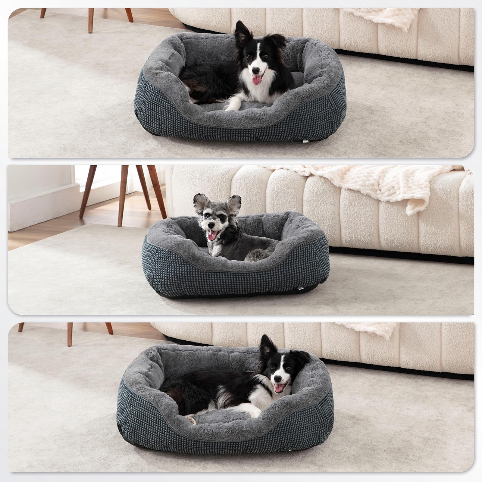INVENHO large dog bed low-entry edge enables easy access