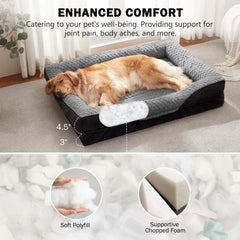 INVENHO orthopedic dog bed waterproof lining protecting foam from spills