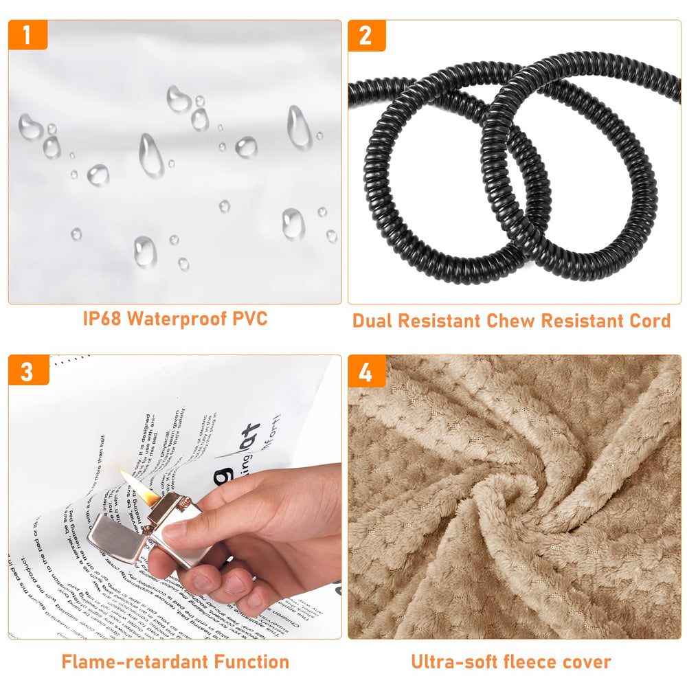 INVENHO heated pad warmth option for newborn or arthritic pets