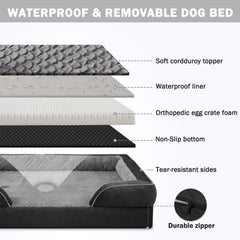INVENHO plush surfacing with fish-scale pattern offers soft, calming sleep surface.