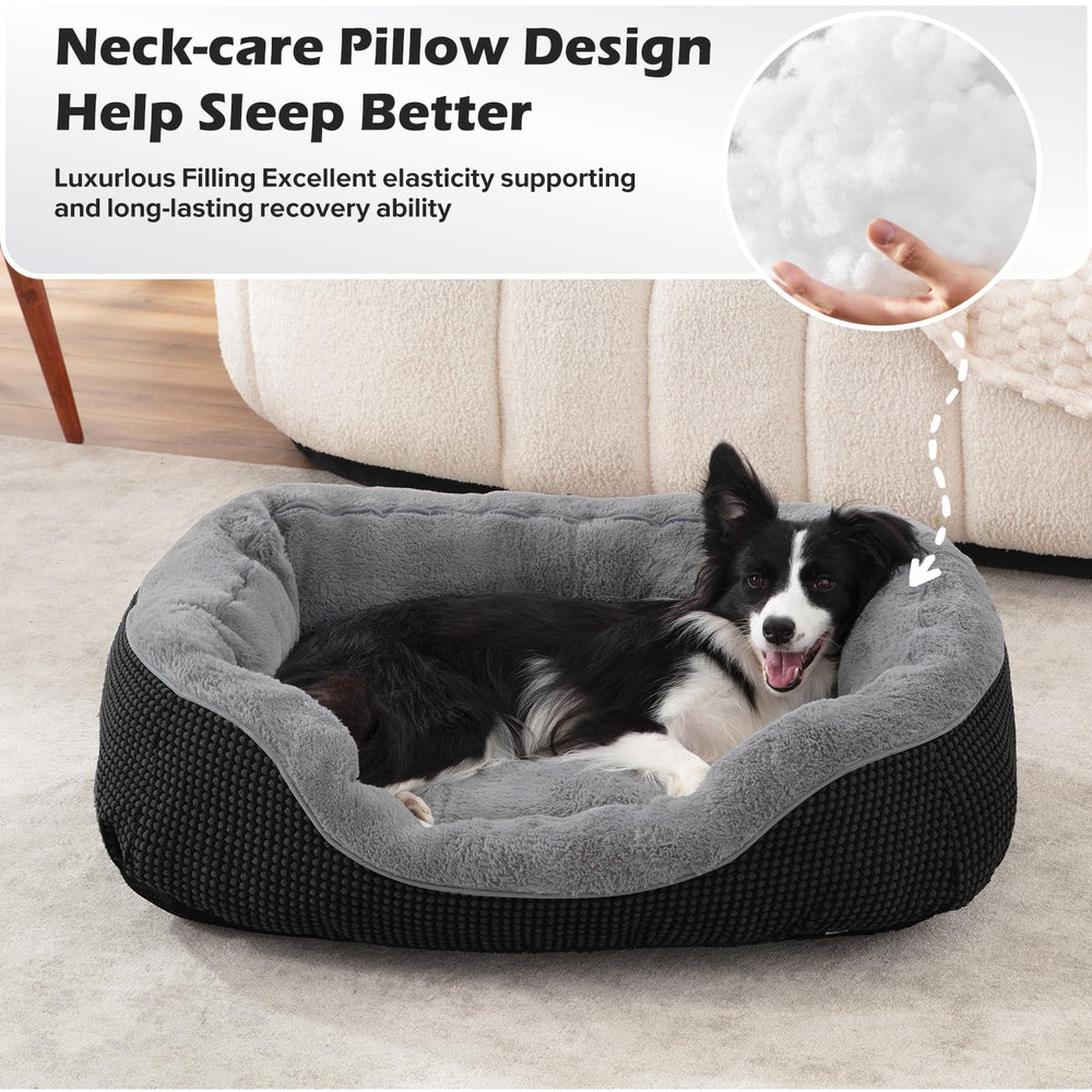INVENHO small dog bed plush surface delivers soft calming comfort for daily rest