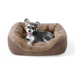 INVENHO small dog bed raise sides provides secure cozy space