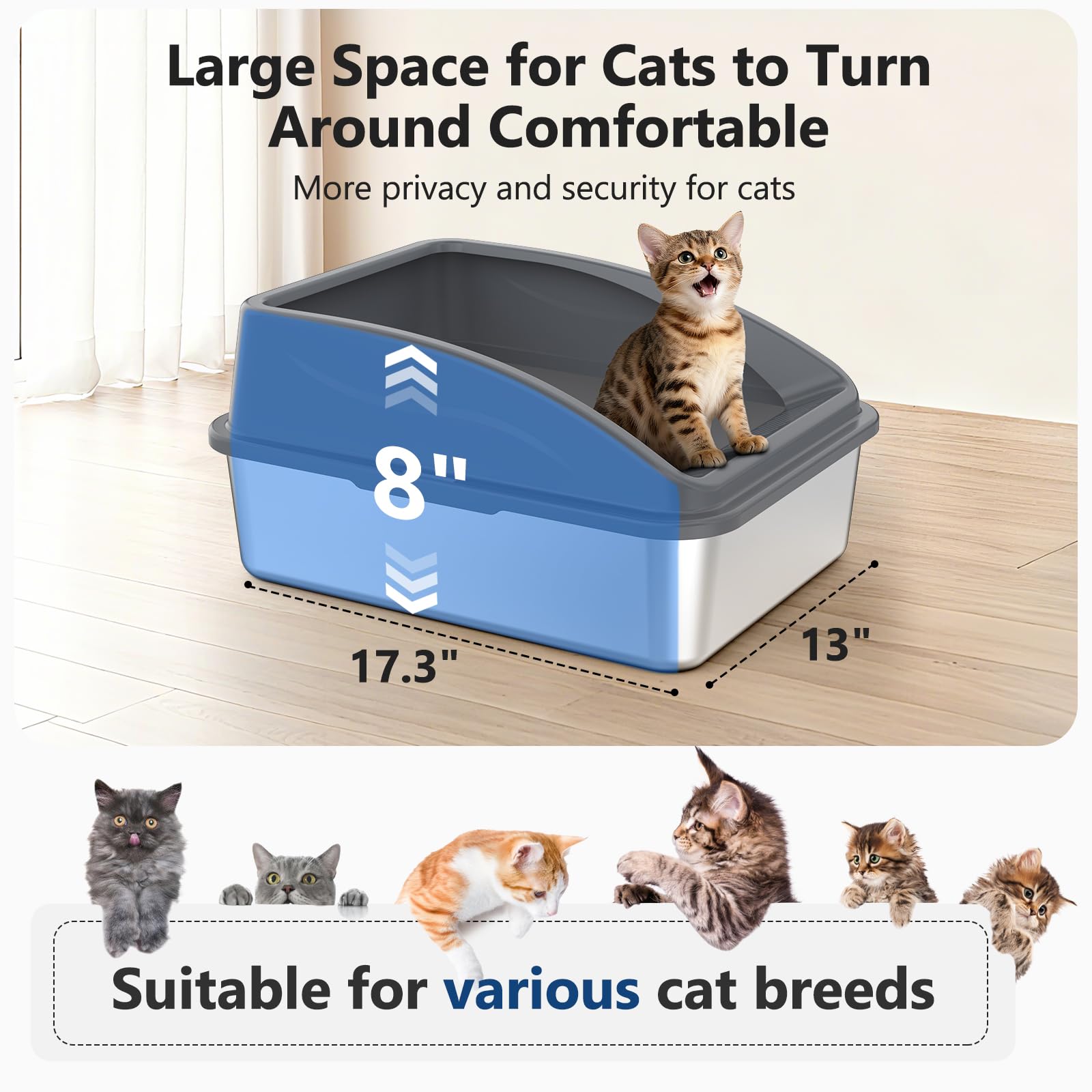 INVENHO top lid buckle connection stays secure as cats jump in and out.