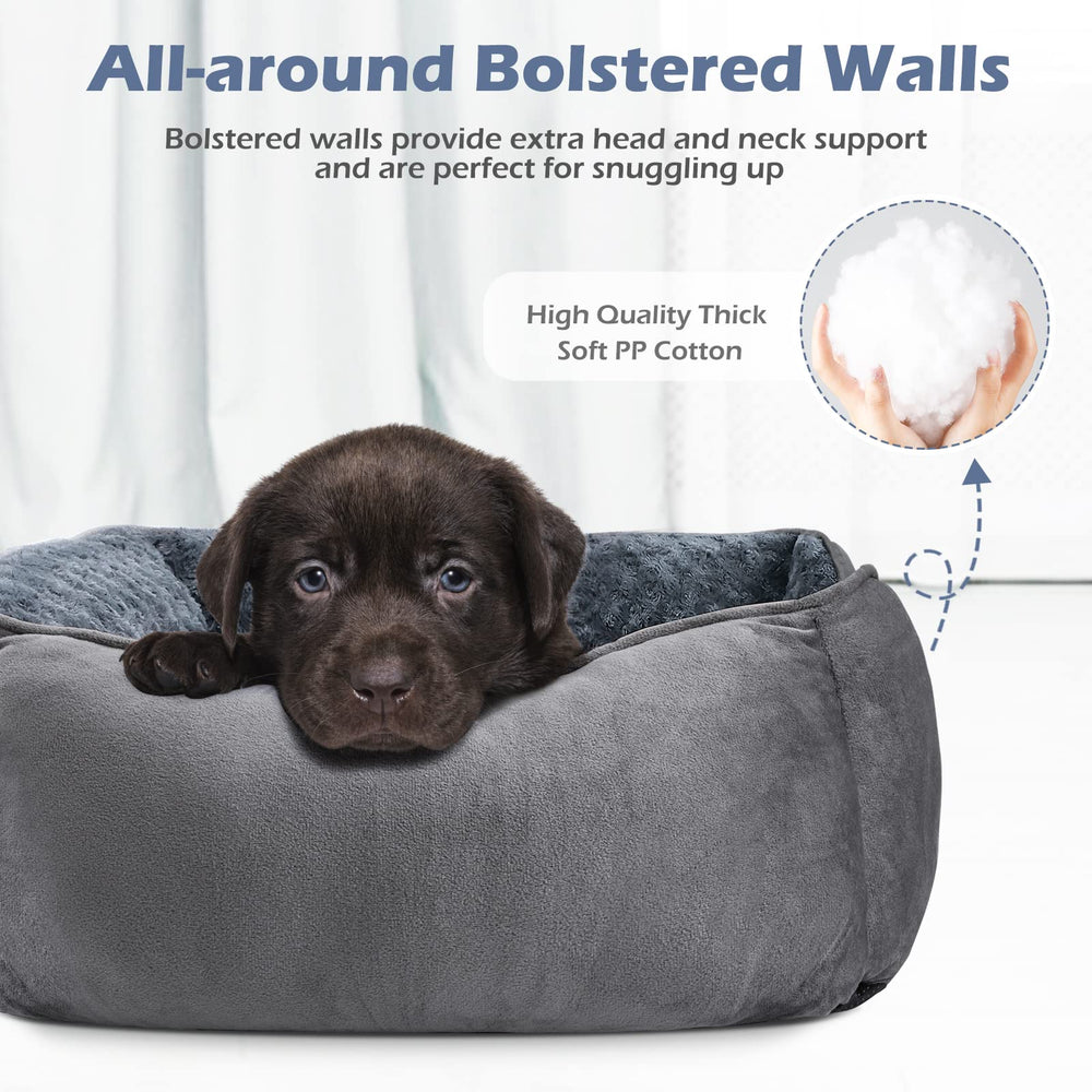 INVENHO XX-Large dog bed side view highlights easy access for older dogs