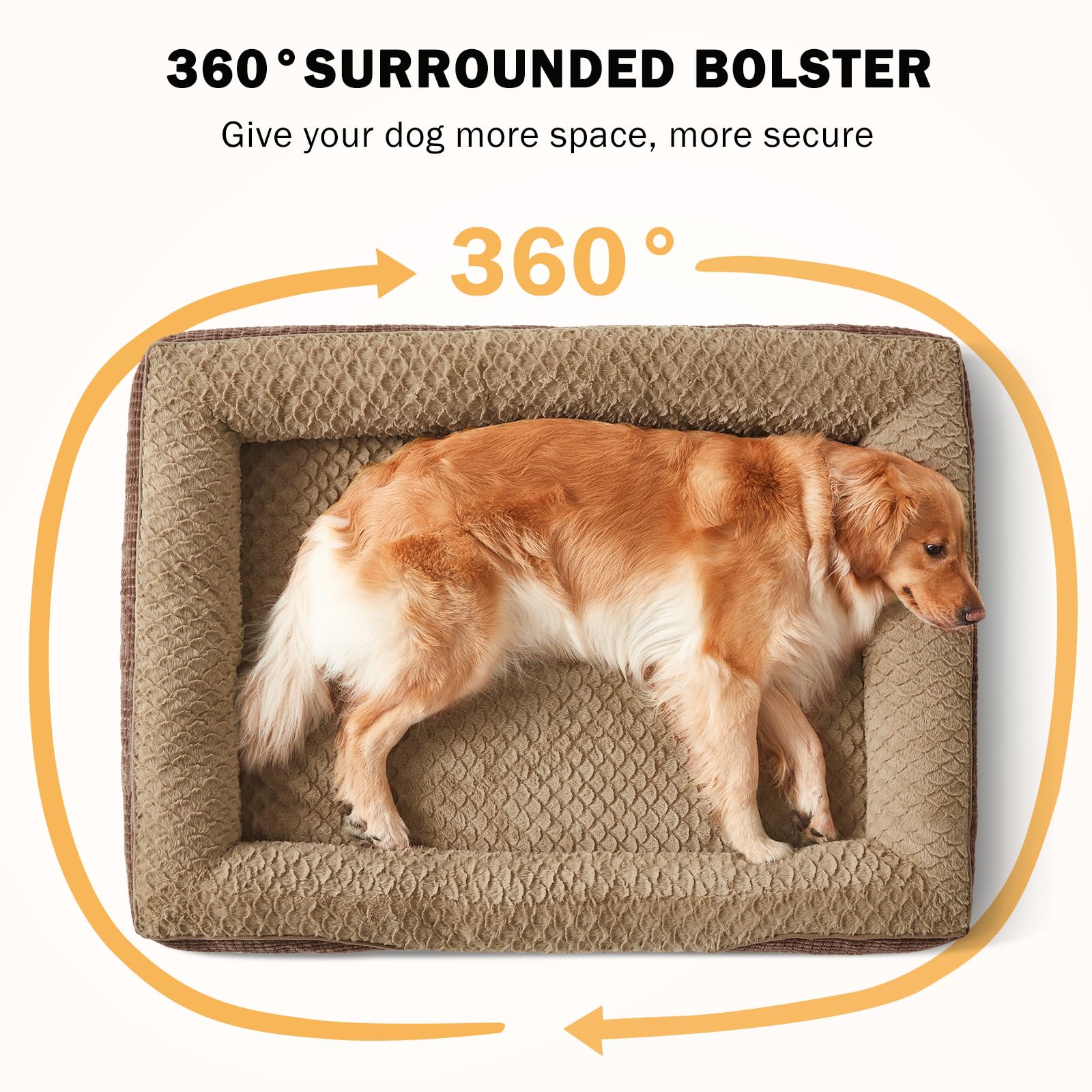 INVENHO XXL size demonstrates ample space for very large dogs up to 120 lbs