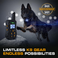 INVIROX collar demonstrates three-quarters mile training range for outdoor work.