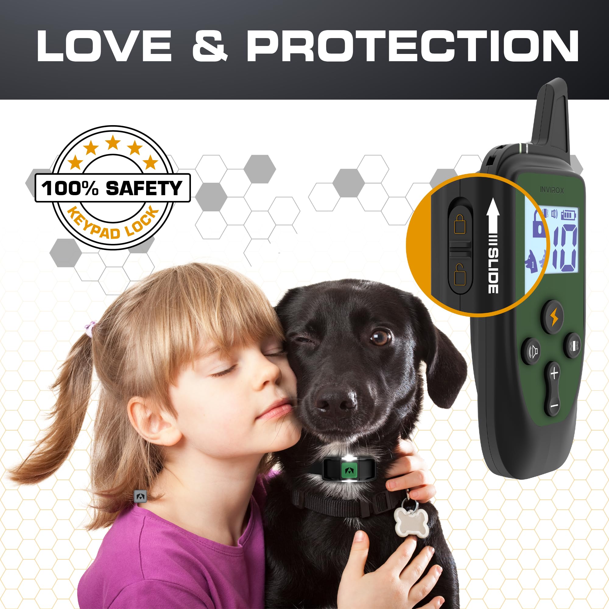 INVIROX Training Collar long battery life reduces frequent recharges.