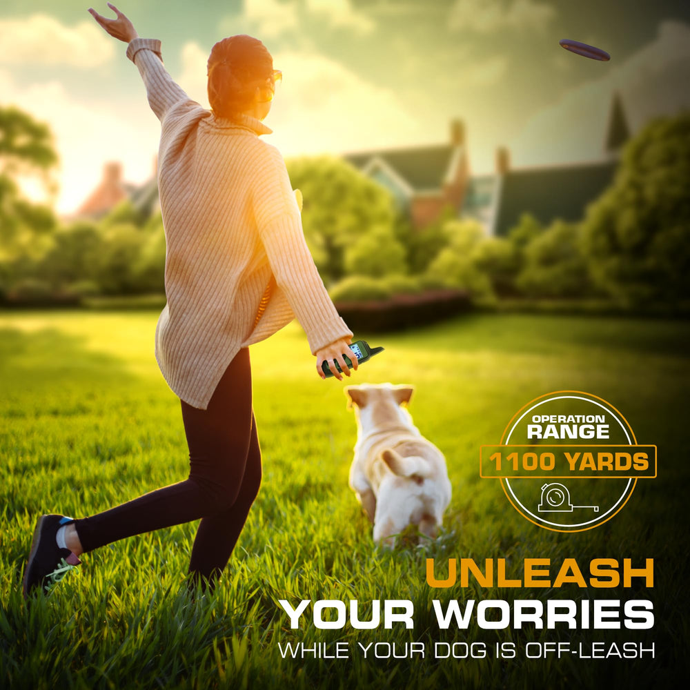 INVIROX Training Collar off-leash training scenarios with remote control.
