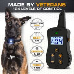 INVIROX Ultra K9 collar night-light enhances visibility during evening training sessions.