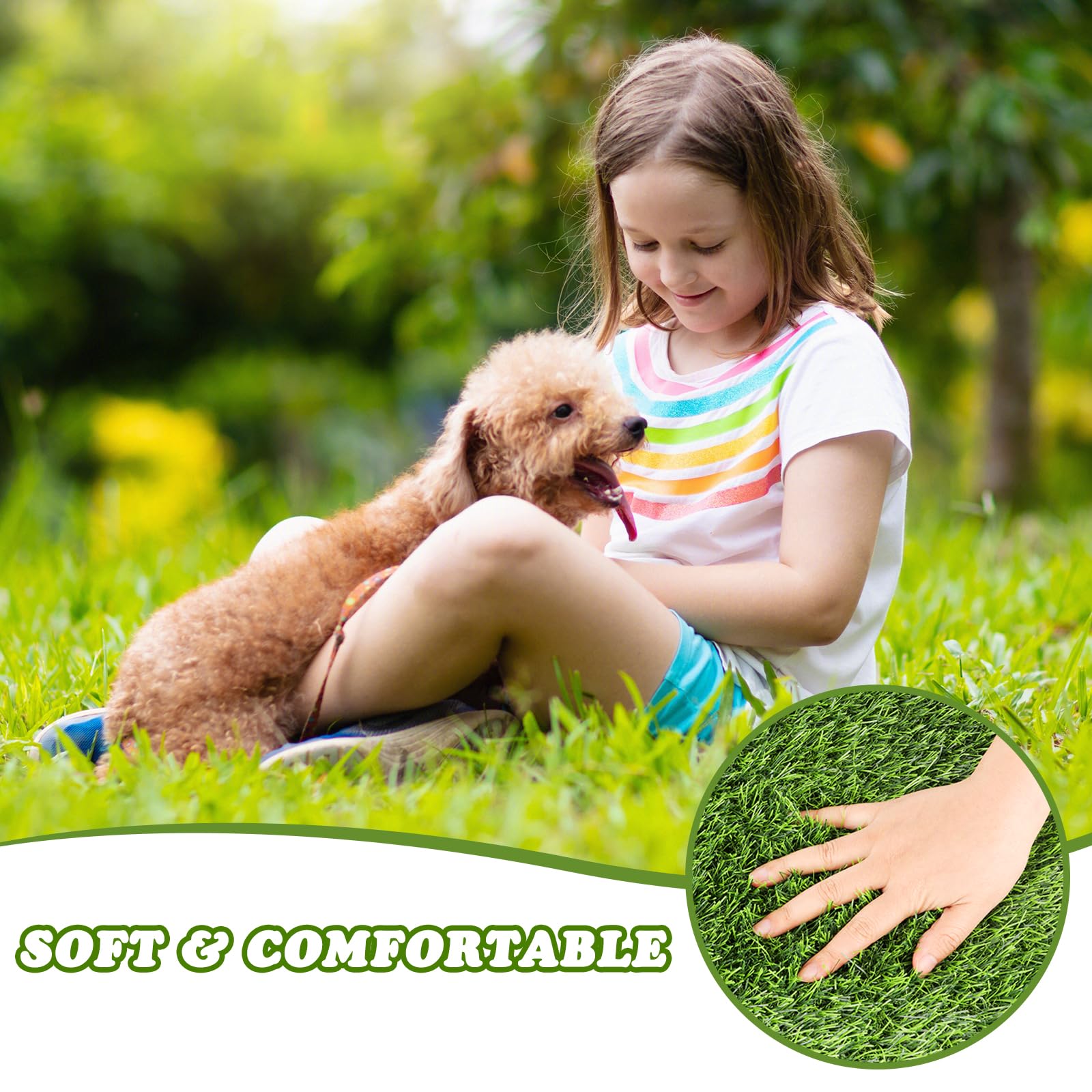 InwodiTeki suelo de gram artificial resistente, perfecto para balcones y patios.