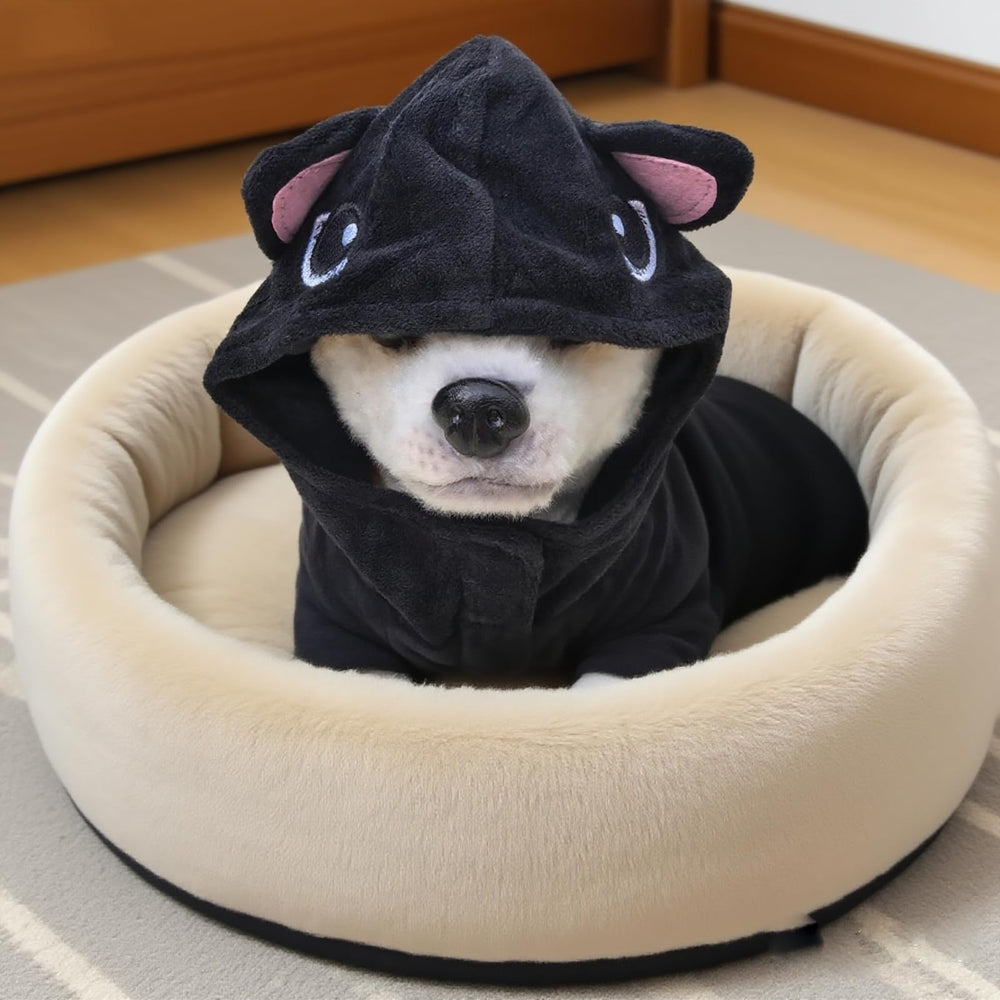 IOICYBF pet costume soft-flannel – skin-friendly comfort for chilly days and lounging.