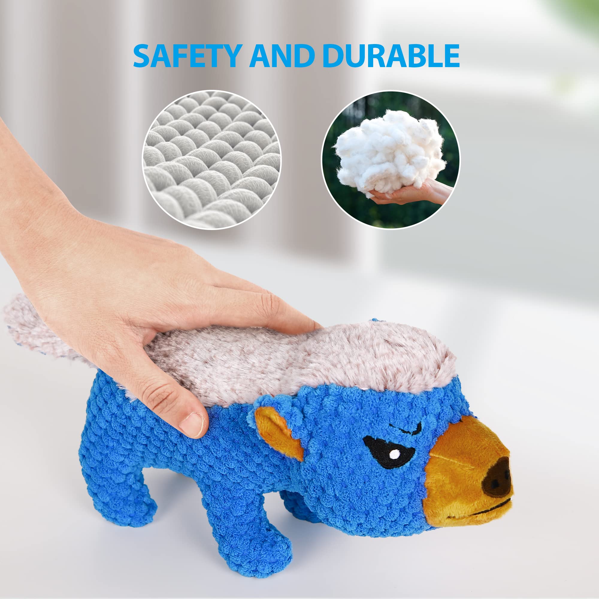 IOKHEIRA dog toy reinforced stitching boosts durability for aggressive chewers