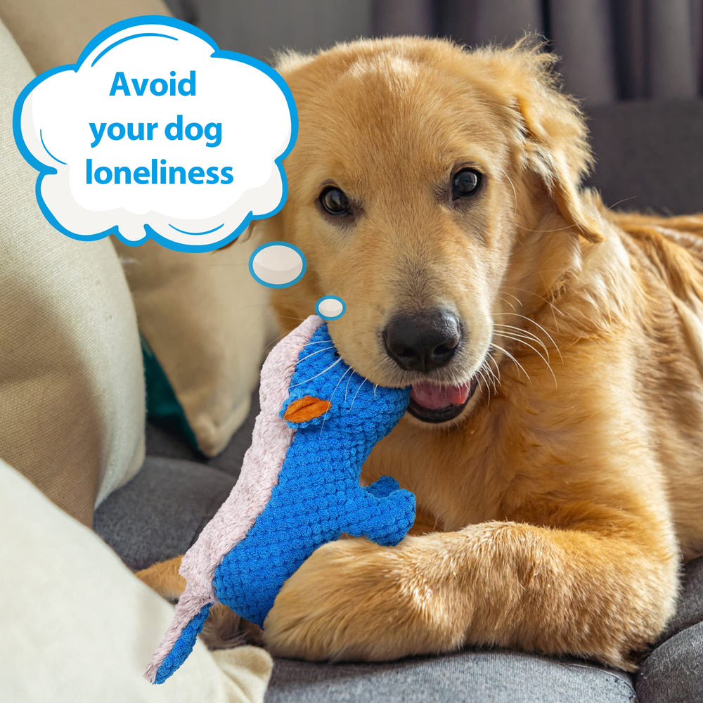 IOKHEIRA honey-badger shaped plush toy engages dogs with fetch and play