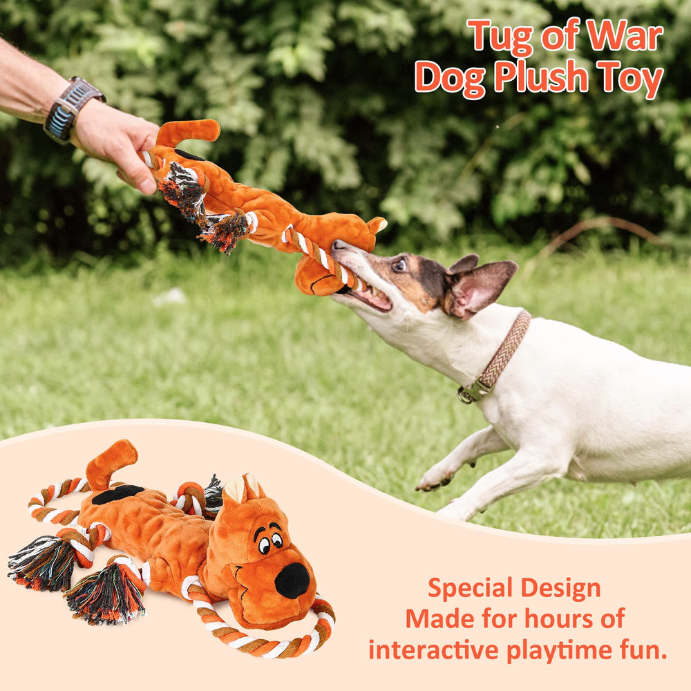 IOKHEIRA durable dog toy with bite-resistant ropes for long-lasting play