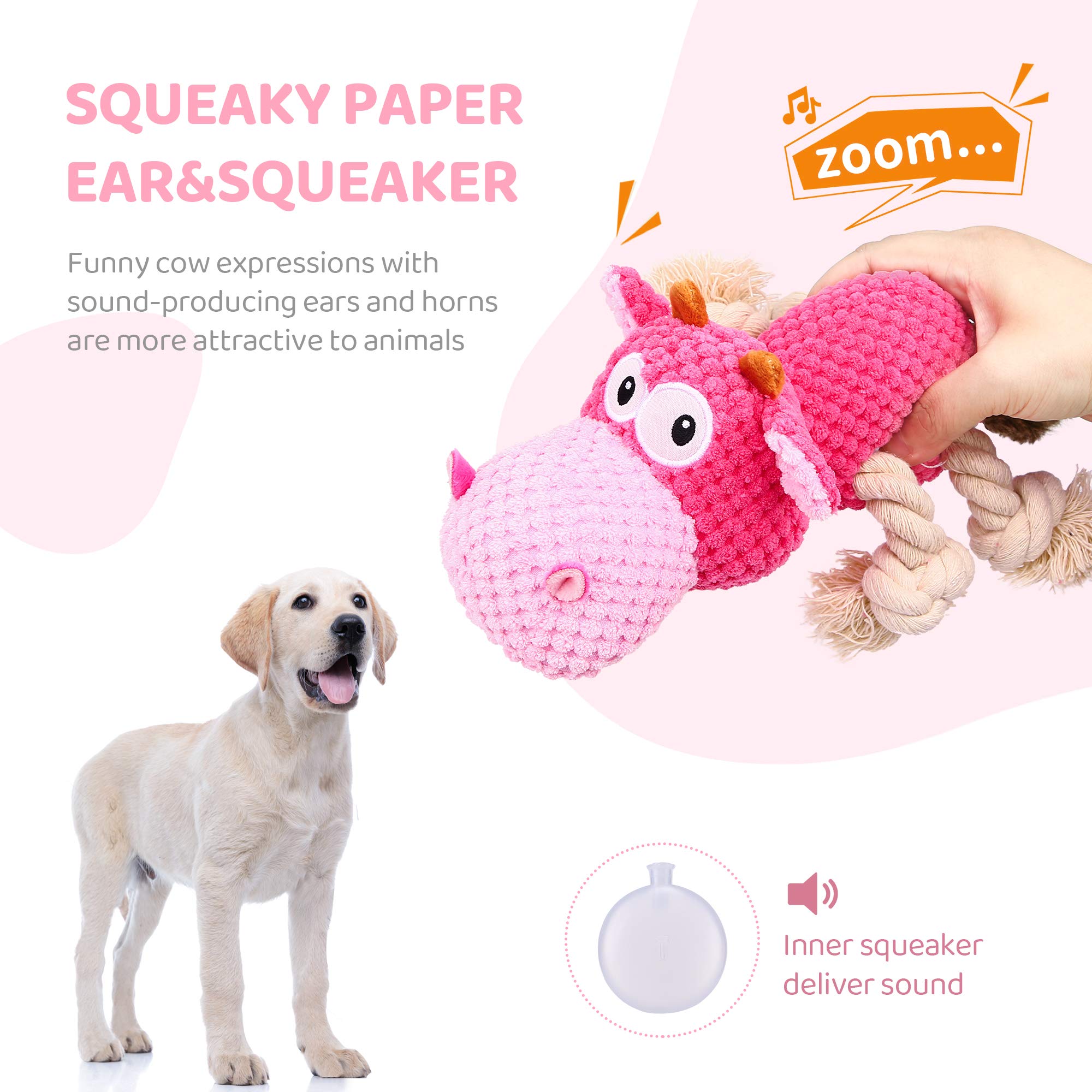 IOKHEIRA toy with crinkle paper ears to boost interactive play