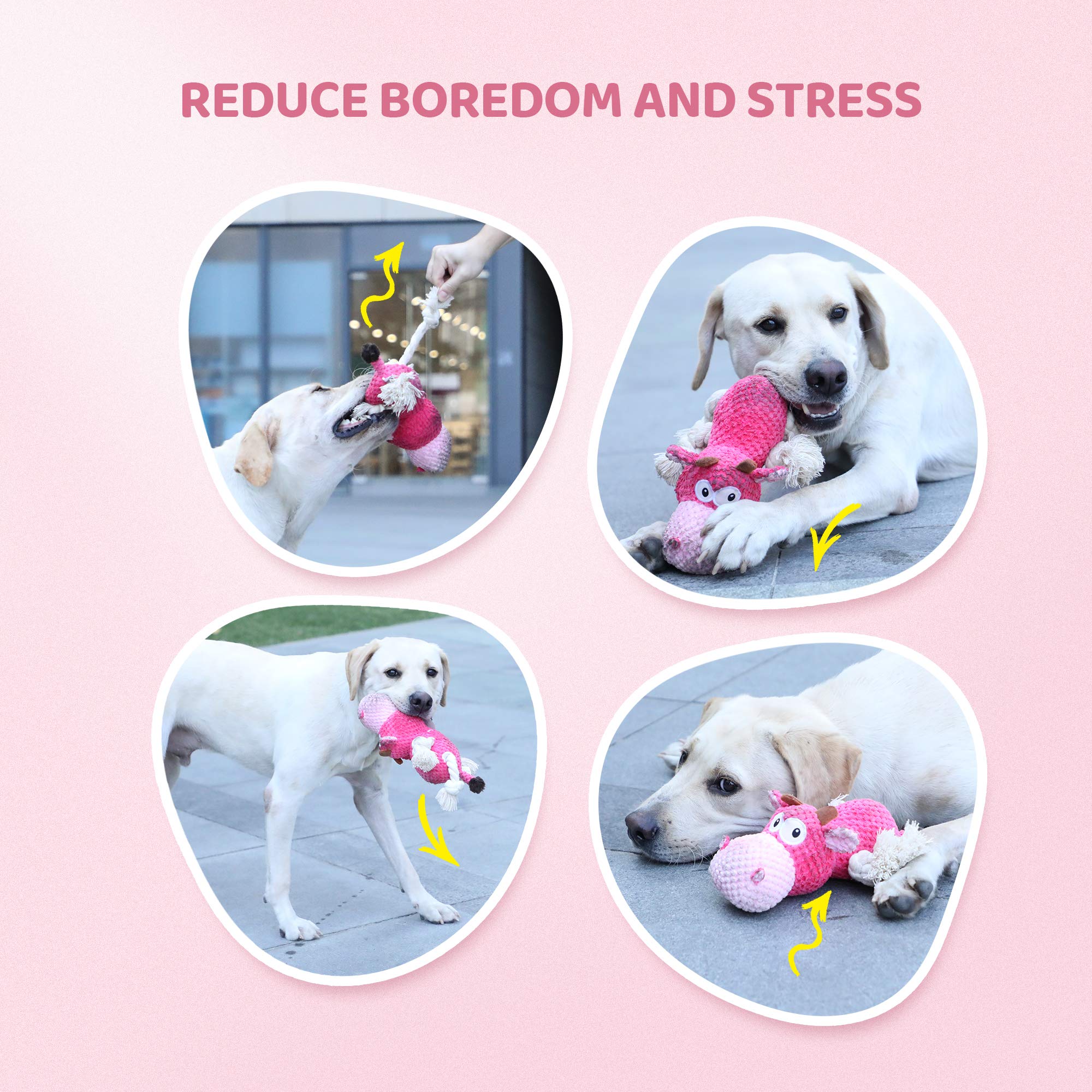 IOKHEIRA indoor outdoor toy suitable for large dogs seeking interactive play