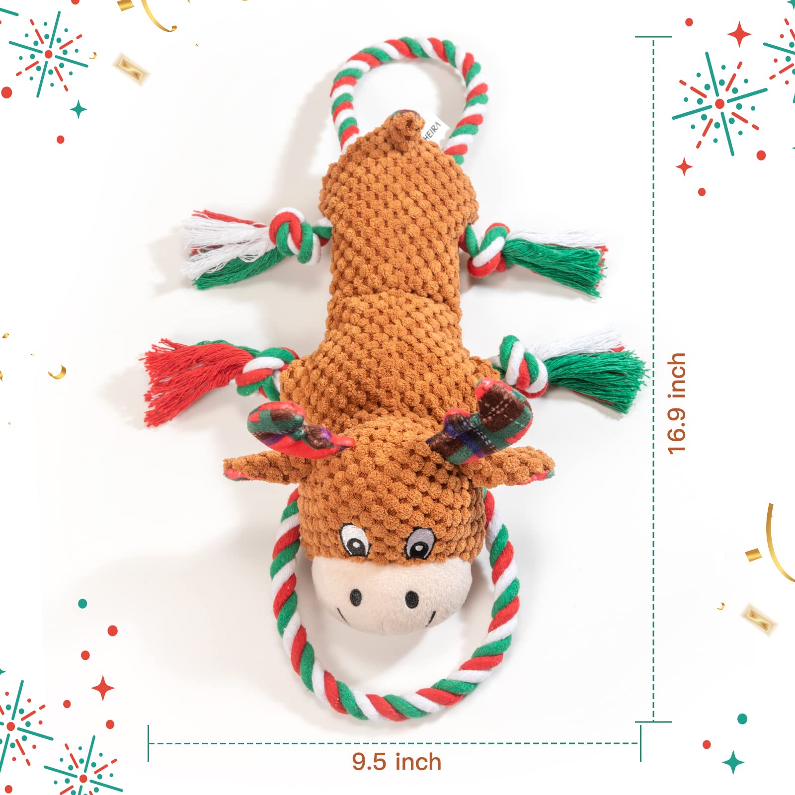 IOKHEIRA unique moose design boosts bouncing and retrieving games