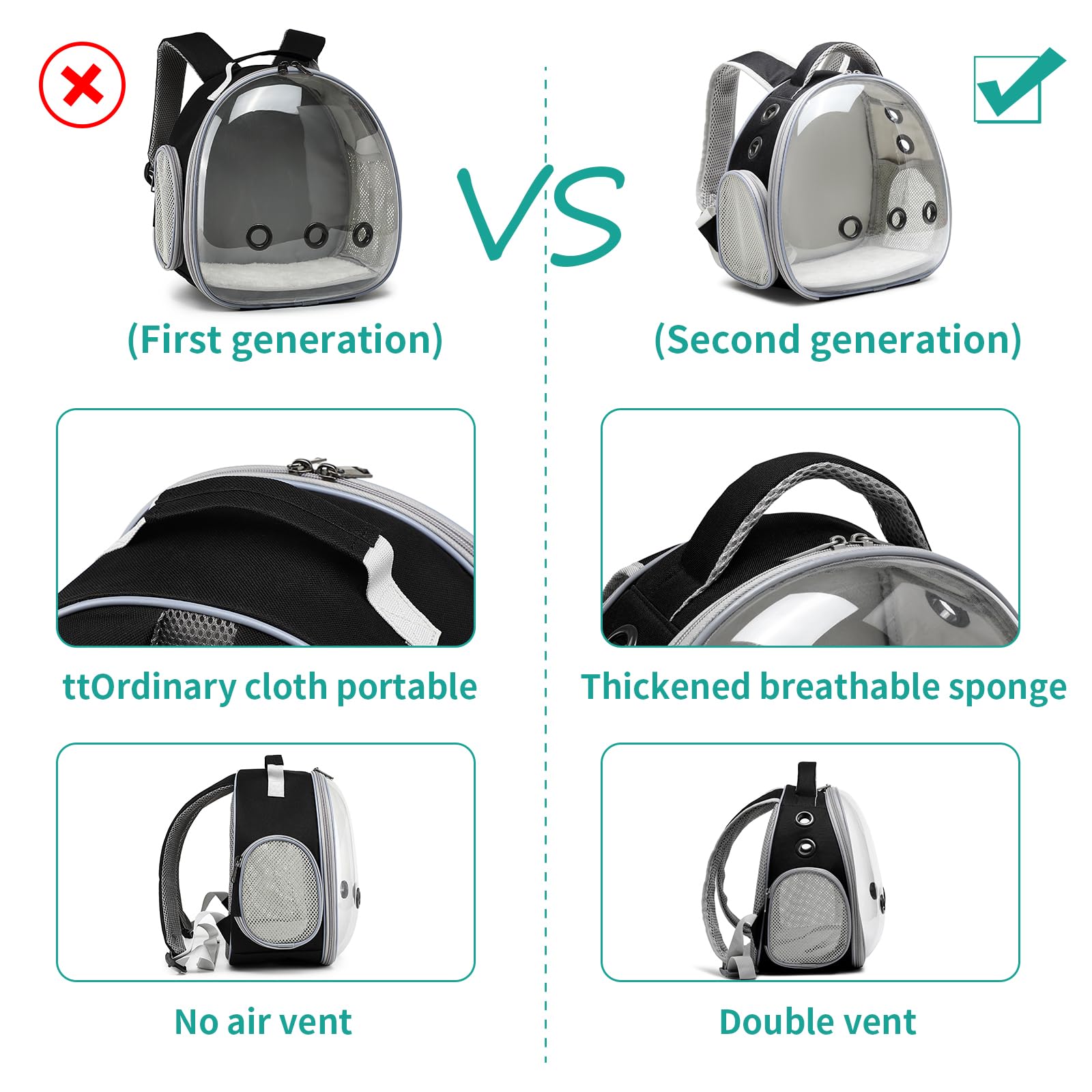 ioview PC material with EVA reinforcement keeps the carrier's shape.