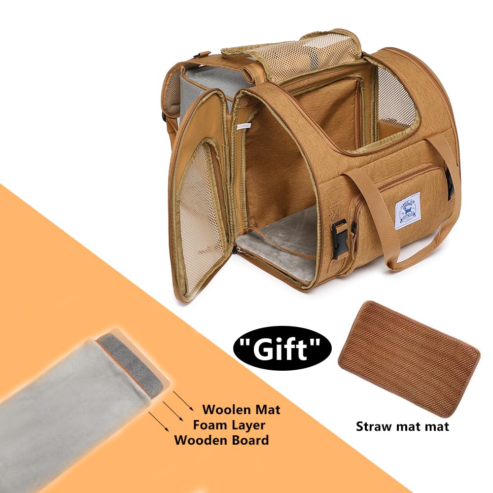 ioview pet backpack travel pockets and front pocket keep essentials organized