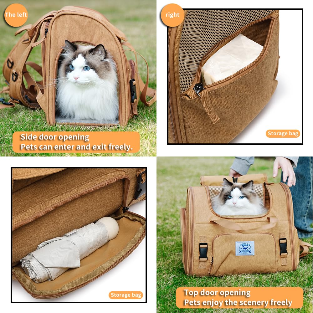 ioview pet backpack ventilated design promotes airflow for cool travel