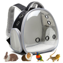 ioview portable travel pet backpack bubble window for pet visibility.