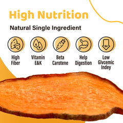 ipaw sweet potato chews nutrition close-up highlighting vitamins A, E, and K