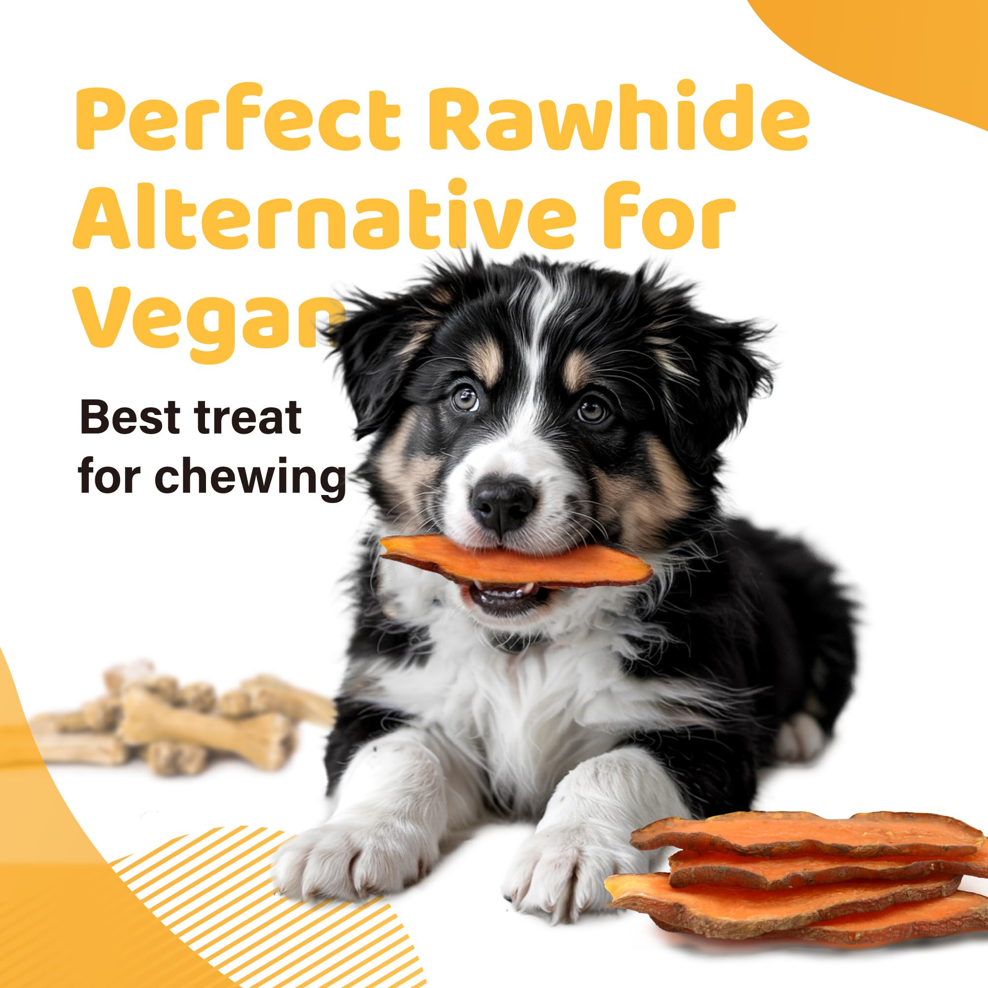 iPaw Sweet Potato Chews vitamin-rich recipe supports skin, coat, and immune health.