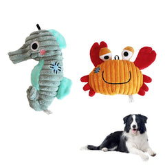 ipawspace seahorse plush toy – soft, durable chews for indoor play and focus