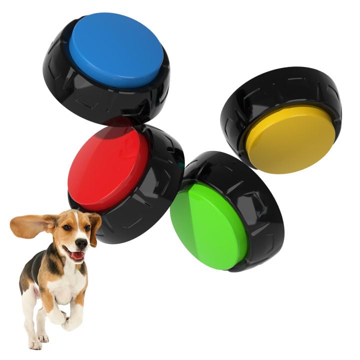 ipawspace voice recording button front view in yellow, ideal for quick training cues.