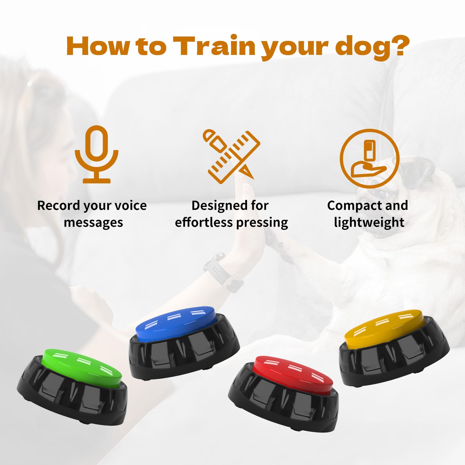 ipawspace voice recording button yellow color angle, bottom recording button reduces accidental touches.