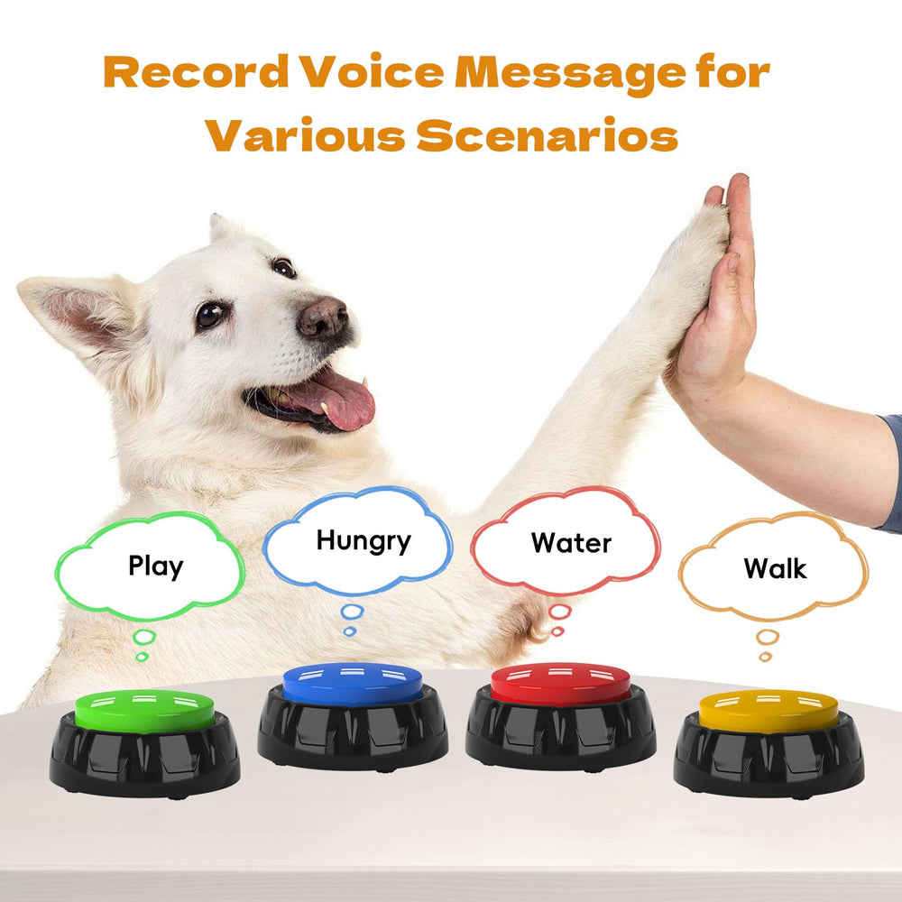 ipawspace voice recording button green color displayed, helps interactive pet communication during playtime.