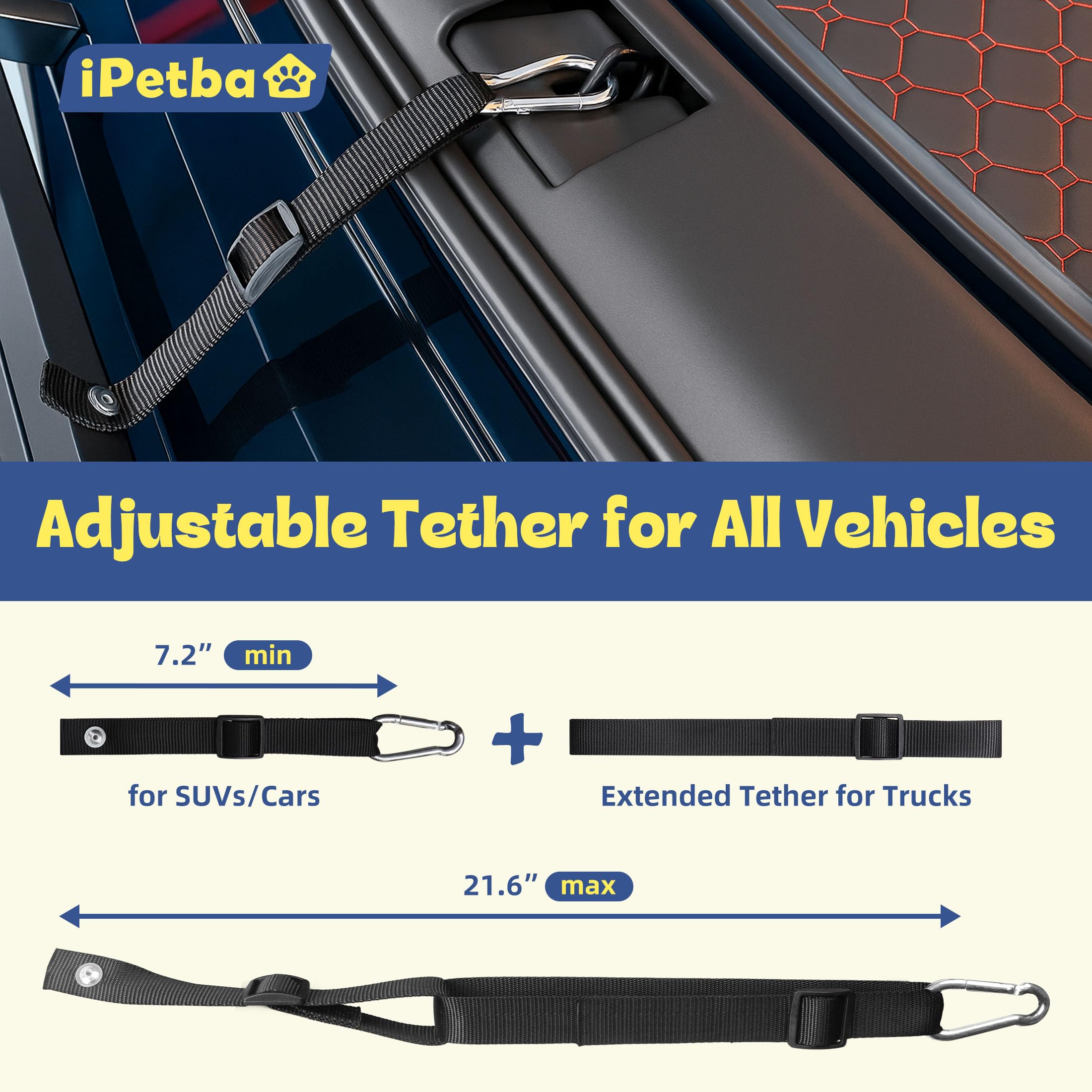 IPETBA dog ramp-reflective-bands enhances nighttime visibility for safer use.