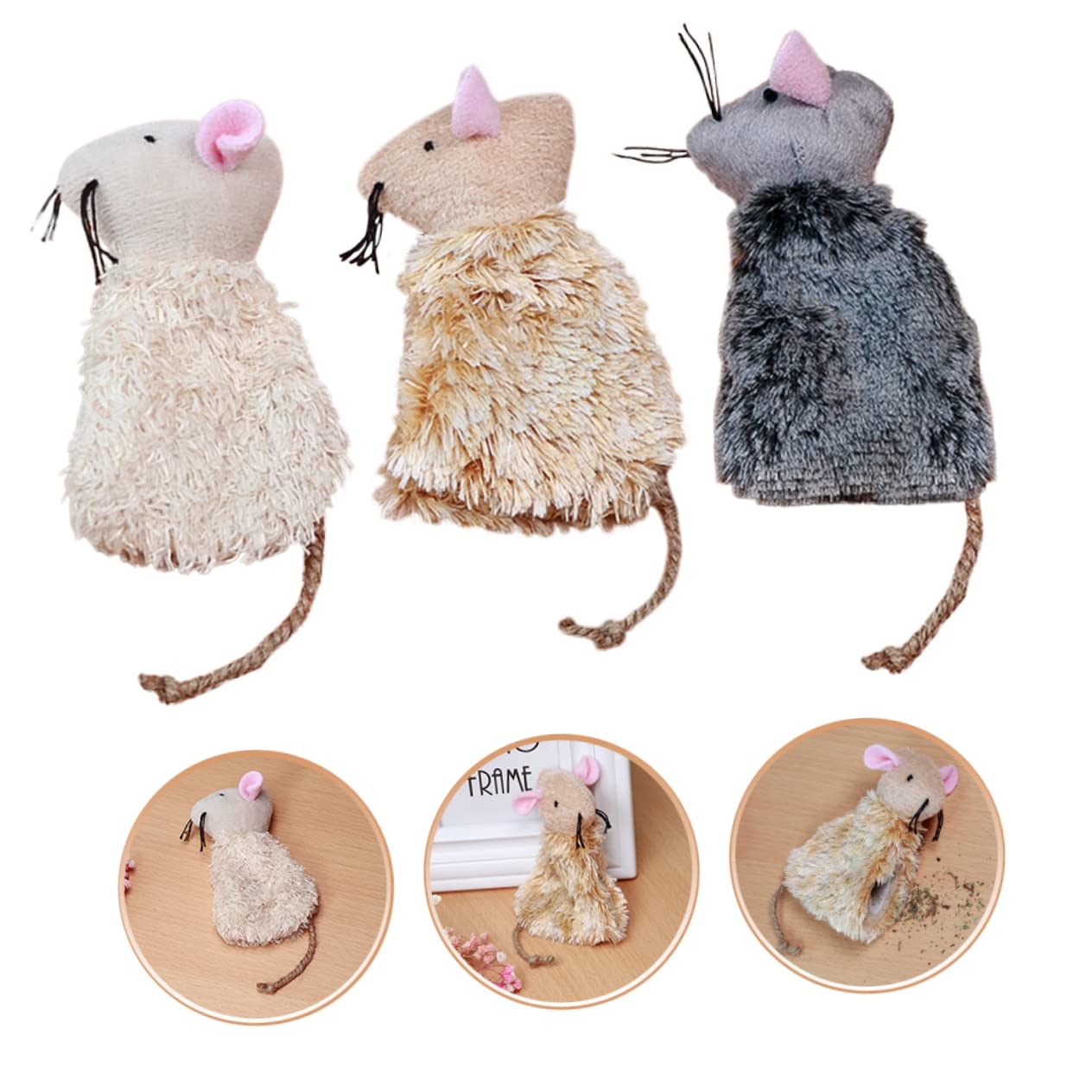 Ipetboom cartoon doll teething play shows adorable visual appeal for kittens.