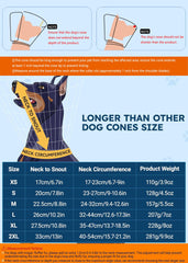 ipetstation dog cone soft oxford cloth interior provides gentle protection