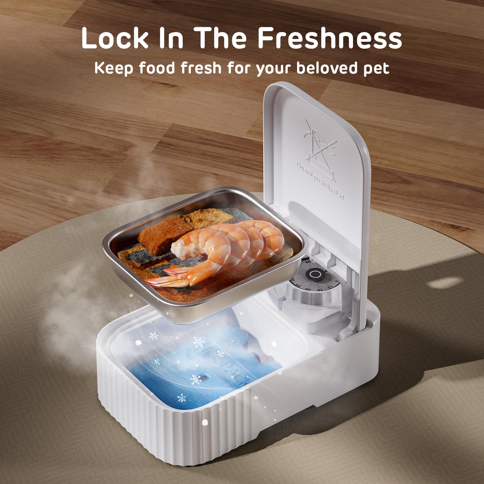 iPettie Bento compact design fits neatly on a kitchen counter.