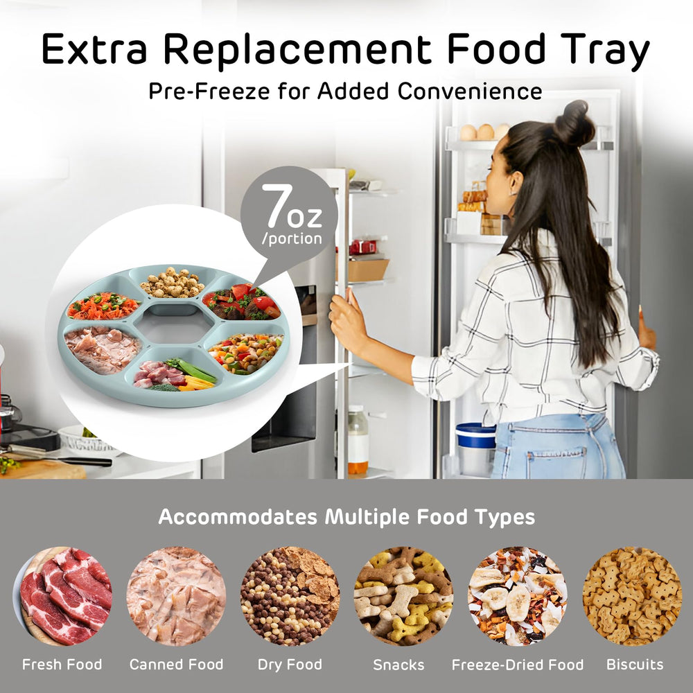 iPettie Brioche detachable ice packs keep wet meals fresh longer.