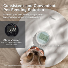 iPettie Brioche LED touch panel simplifies quick meal programming.