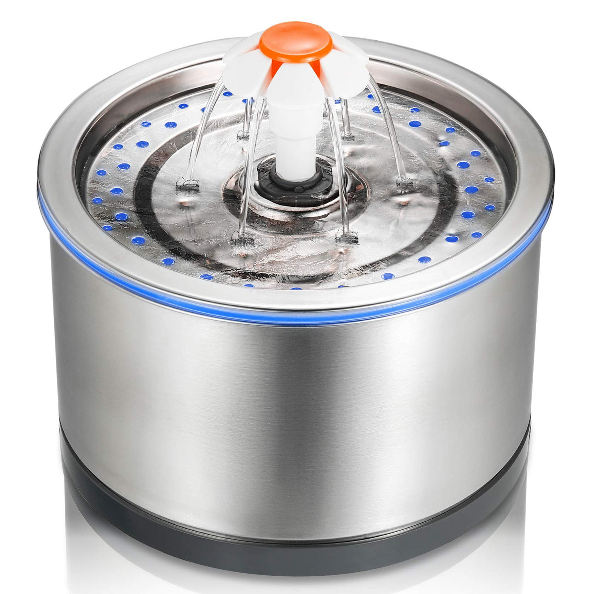 iPettie cat water fountain stainless steel finished for easy cleaning