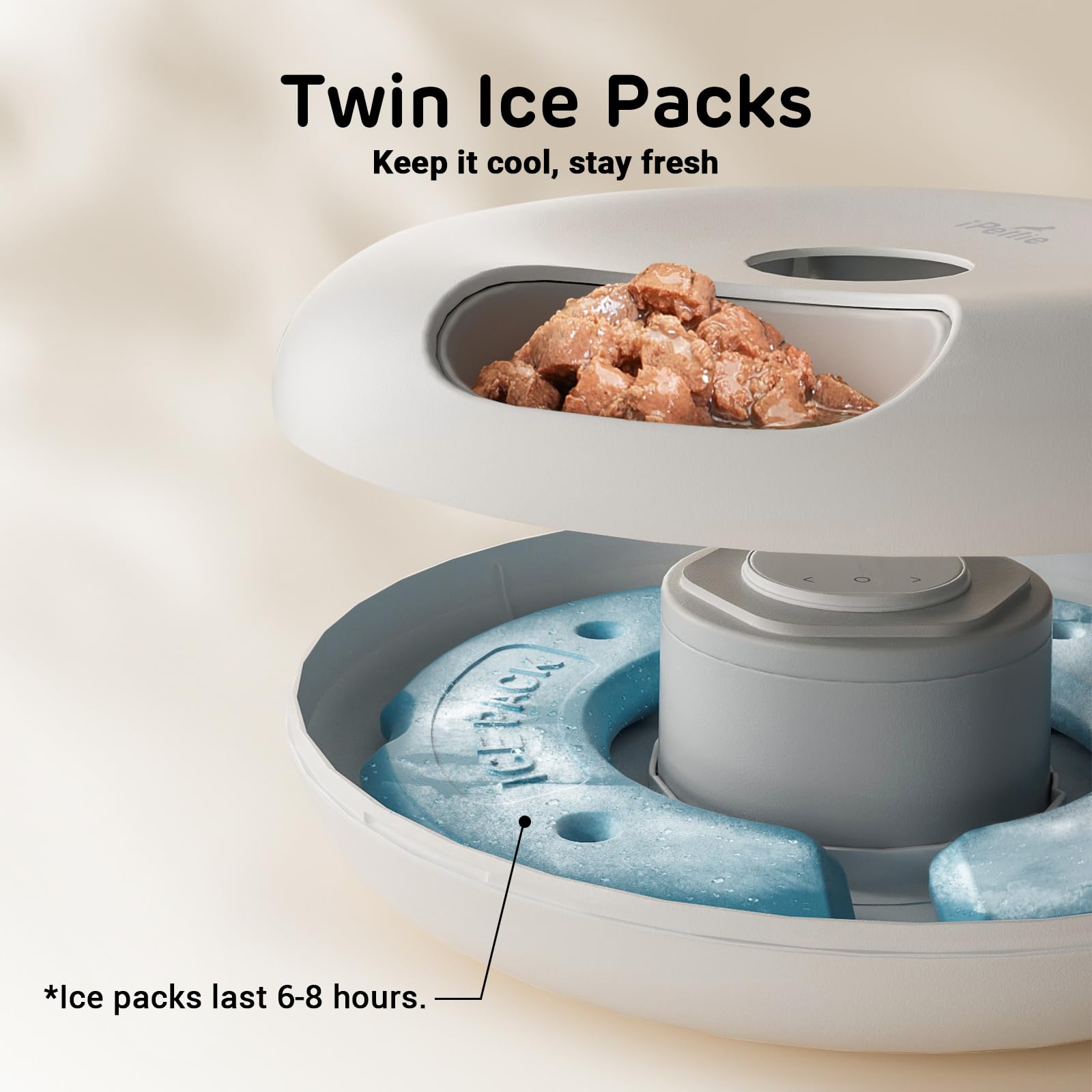 ipettie Donut Frost six-compartment design enables measured portions
