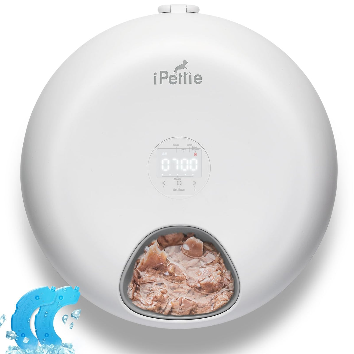 iPettie Donut Frost front view shows cordless convenience for flexible placement.